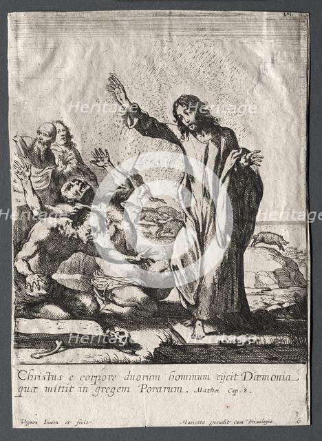 The Miracles of Jesus Christ: Christ Delivering the Possessed. Creator: Claude Vignon (French, 1593-1670).