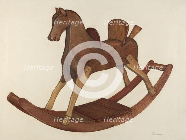 Rocking Horse, c. 1941. Creator: Selma Sandler.