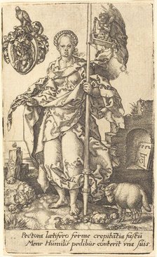 Modesty, 1552. Creator: Heinrich Aldegrever.