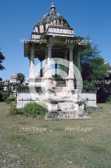 Royal cenotaphs, Ahar, Udaipur, Rajasthan, India. 