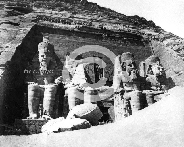 The Temple of Abu Simbel, Nubia, Egypt, 1878. Artist: Felix Bonfils