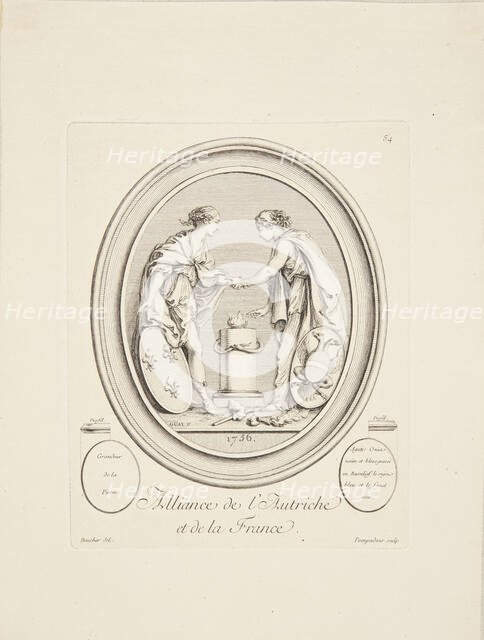 Alliance between Austria and France, 1756. Creator: Boucher, François (1703-1770).