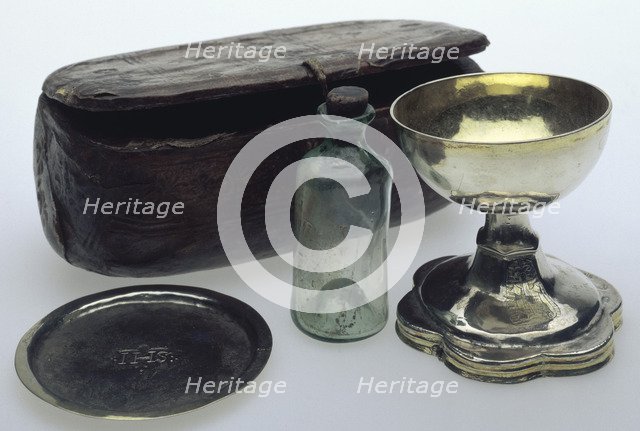 Travelling Mass set, c1535. Artist: Unknown