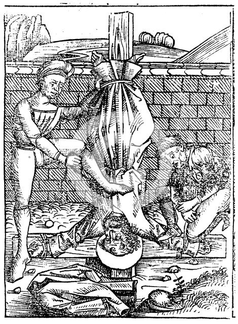 Martyrdom of St Peter, Rome, c64 (1493). Artist: Unknown