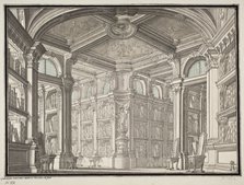 Design for the interior decoration of a Library, Mid of the 18th cen..