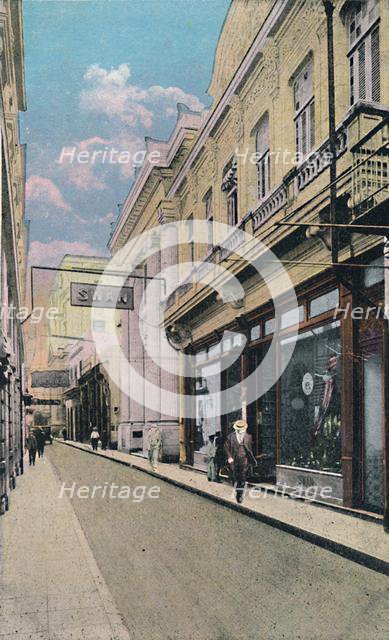 'Obispo Street, Havana, Cuba', c1910.  Creator: Unknown.