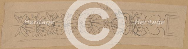 Study for a Border Design, 1890/1897. Creator: Charles Sprague Pearce.