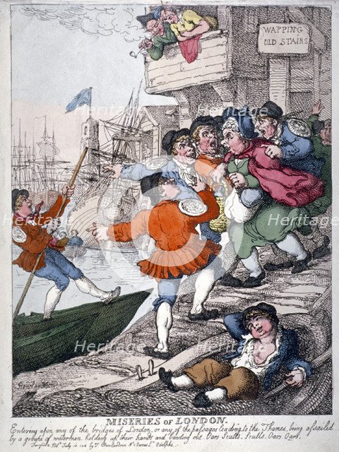 'Miseries of London', 1812. Artist: Anon