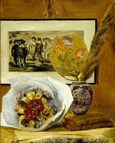 Still Life with Bouquet, 1871. Artist: Renoir, Pierre Auguste (1841-1919)