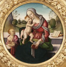 Madonna and Child and the Infant St John. Creator: School of Piero Di Cosimo.