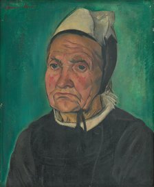 Head of a Breton Woman, 1930-1935. Creator: Armín Stern.