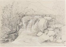 Waterfall with Rocks. Creator: John Sell Cotman.