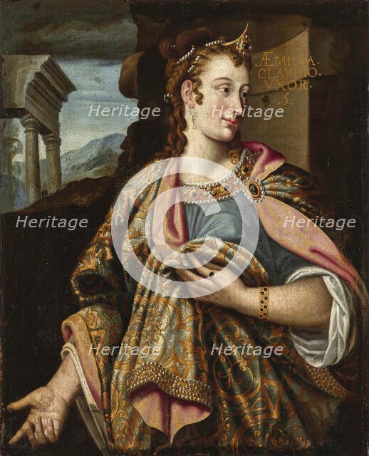 Portrait of Aelia Paetina, second wife of the Roman Emperor Claudius, End of 16th century. Creator: Anonymous.