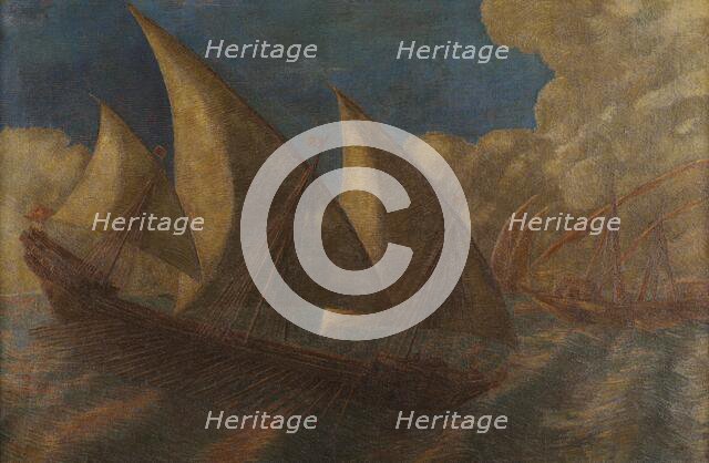 Caravelle pisane, 1907. Creator: Previati, Gaetano (1852-1920).