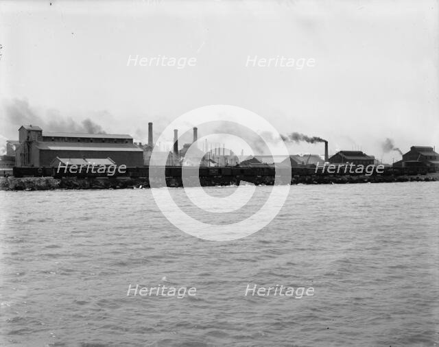 Illinois Steel Works, South Chicago, Ill., between 1900 and 1905. Creator: Unknown.