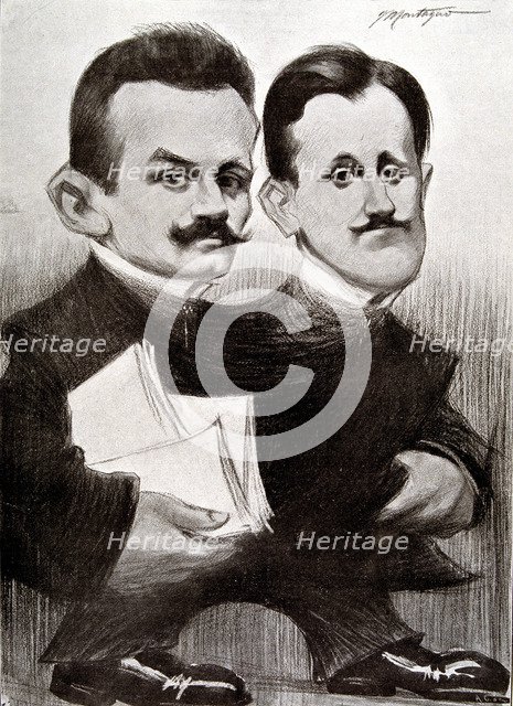 Serafin y Joaquin Alvarez Quintero, (1871-1938) (1873-1944). Spanish writers.