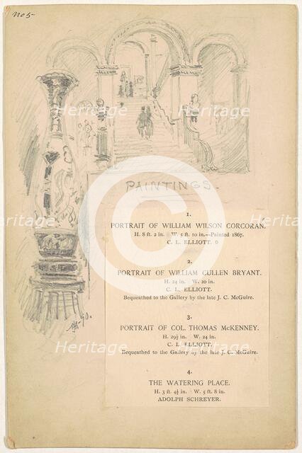 Study for "Paintings", 1890. Creator: James Henry Moser.