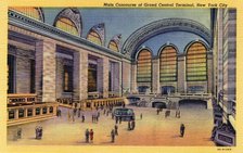 Main Concourse of Grand Central Terminal, New York, 1933. Artist: Unknown