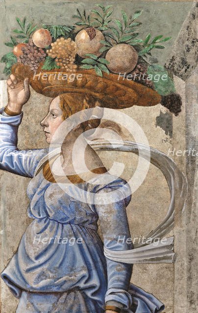 Canephora (Basket-bearer), Late 15th cen.. Creator: Ghirlandaio, Domenico, (Circle)  .