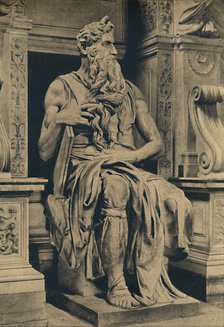 'Roma - Church of St. Peter in Vinculis - Moses, by MIchelangelo', 1910. Artist: Michelangelo Buonarroti.