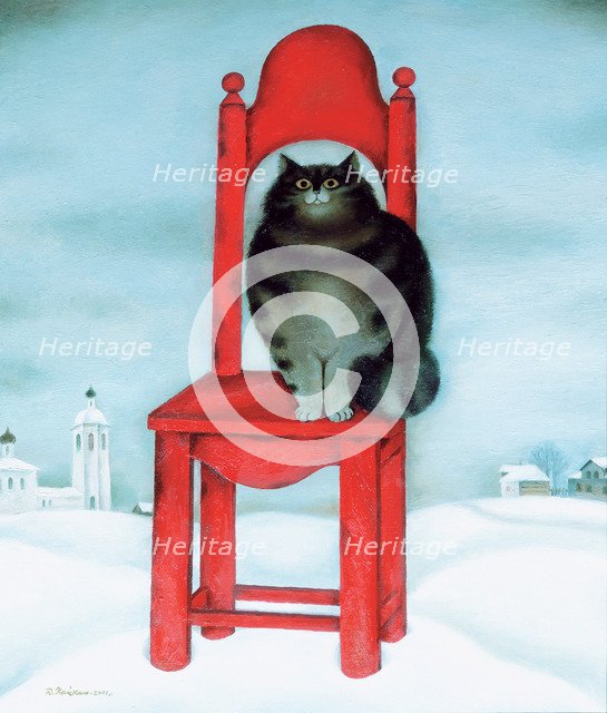 Red chair, 1995. Artist: Khaikin, David  