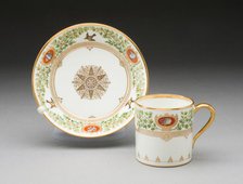 Cup and Saucer, Sèvres, 1839/40. Creator: Sèvres Porcelain Manufactory.