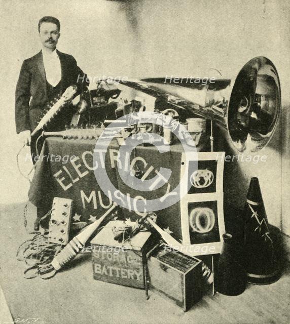 'Mr. Patterson and His Apparatus', 1900.  Creator: Unknown.