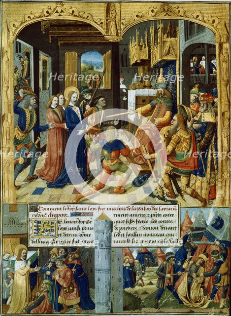 Scenes from the Seventh Crusade, 1248-1254 (15th century). Artist: Unknown