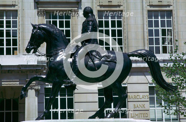 Equestrian Statue of King George III, 19th century. Artist: Matthew Cotes Wyatt
