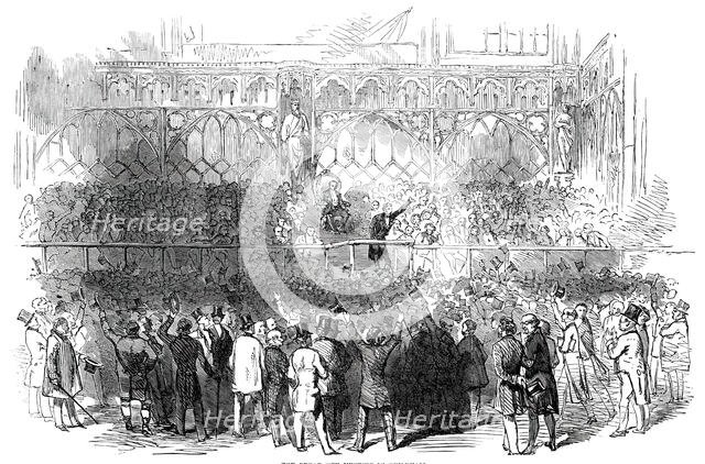 The Great City Meeting at Guildhall, 1850. Creator: Unknown.