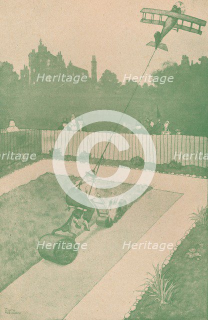 'A Hint to the Airman Home on Leave', c1918 (1919). Artist: W Heath Robinson.