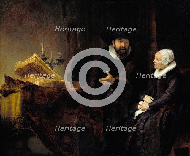 The Mennonite Preacher Anslo and his Wife, 1641. Artist: Rembrandt van Rhijn (1606-1669)
