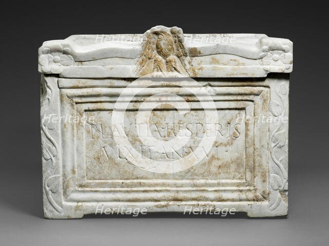 Cinerary Urn of Plautia Hesperis, 1st century. Creator: Unknown.