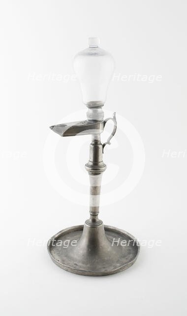 Oil Lamp, Germany, c. 1800. Creator: Unknown.