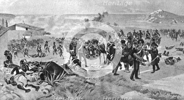 The Battle of Corunna, 16 January 1809, (1910). Artist: Unknown