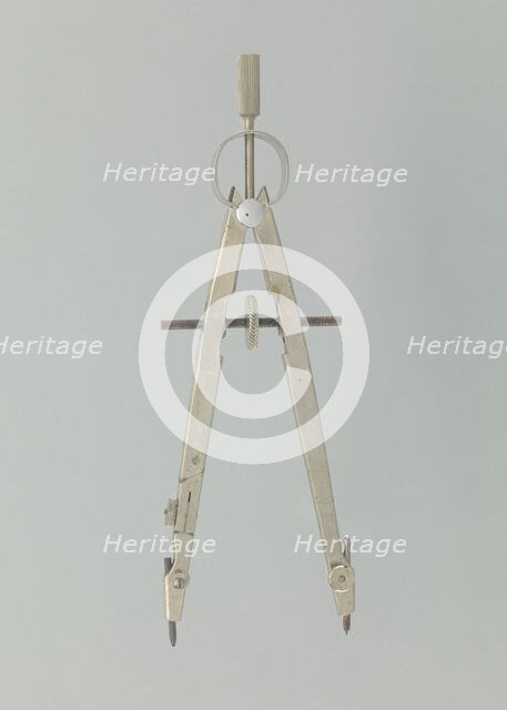 Large compass from a drafting took kit used by John S. Chase, mid-late 20th century. Creator: Keuffel & Esser Co..