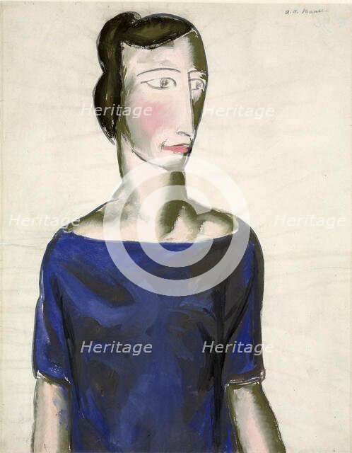 Portrait of a Girl, 1923. Creator: Alfred Henry Maurer.