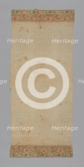 Towel or Napkin, Turkey, 19th century. Creator: Unknown.