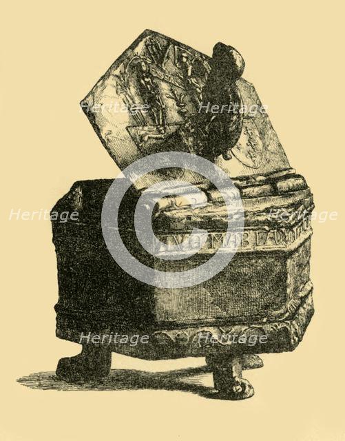 Pewter container, c1300, (1881). Creator: M Sullivan.