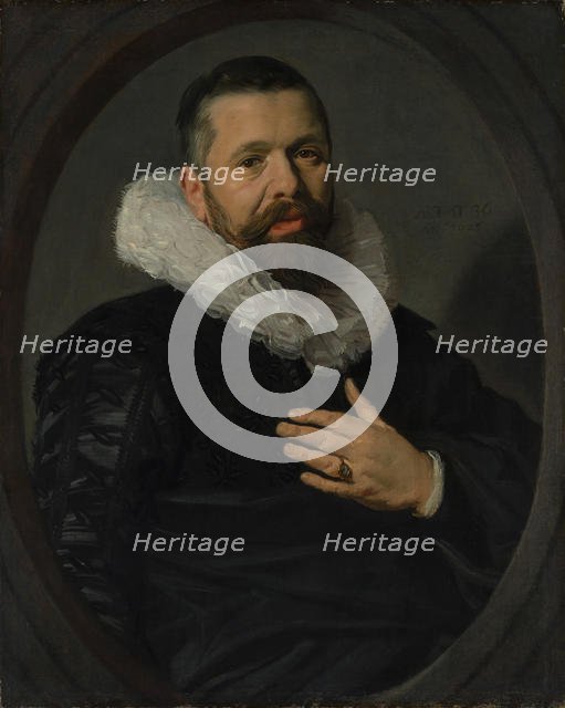 Portrait of a Bearded Man with a Ruff, 1625. Creator: Frans Hals.