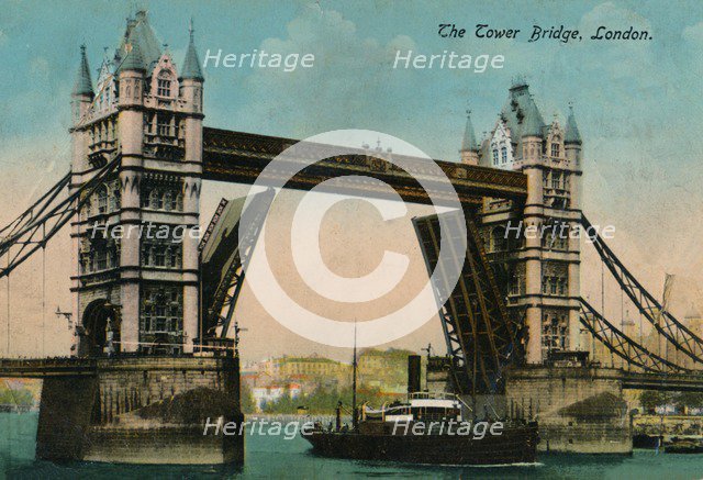 'The Tower Bridge', 1915, (c1900-1930). Artist: Unknown.