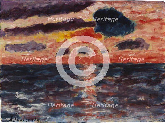 Sunset, Borkum, 1928. Creator: Javlensky, Alexei, von (1864-1941).