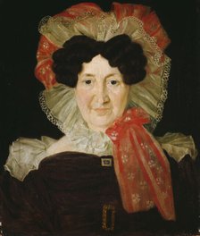 Portrait of Mrs. Ingeborg Moinichen, b. Roring, 1831. Creator: Matthias Stoltenberg.