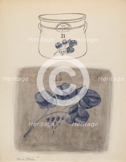 Crock, c. 1937. Creator: Yolande Delasser.