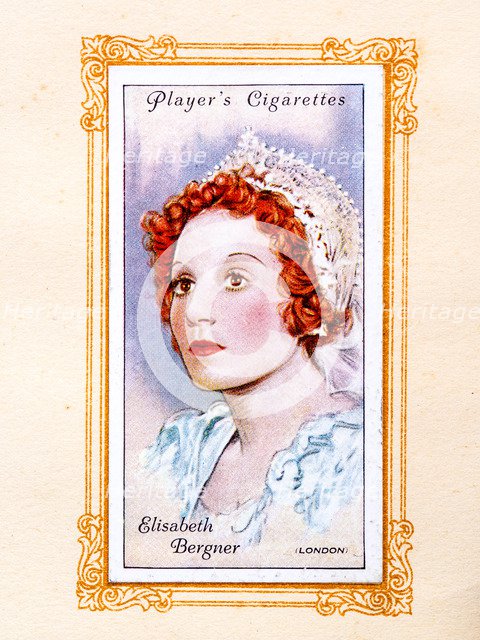 Elisabeth Bergner, 1934. Artist: Unknown.