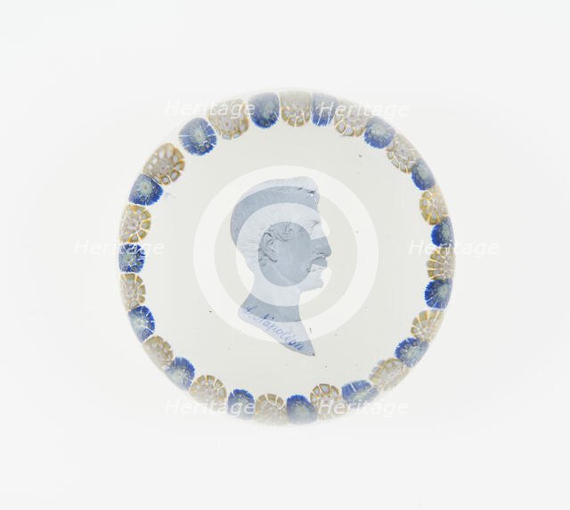 Paperweight, Saint-Louis, c. 1846-55. Creator: Saint-Louis Glassworks.