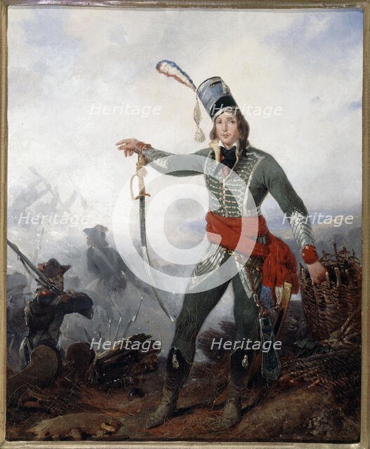 Portrait of General François Marceau des Graviers (1769-1796), c1830. Creator: Jean Baptiste Le Prince.