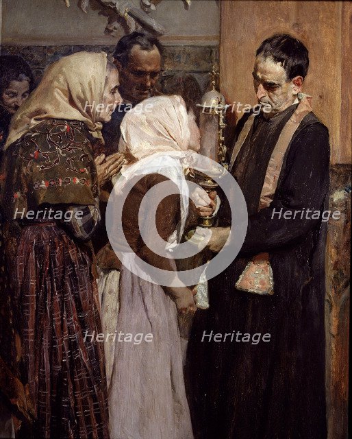 The Relic', detail of the oil by Joaquin Sorolla.