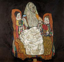 Mother with Two Children III, 1915-1917. Creator: Schiele, Egon (1890-1918).