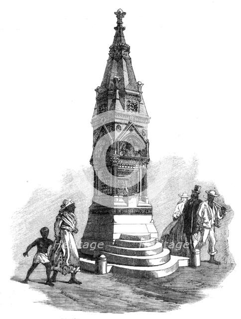 Drinking-fountain at Barbadoes, 1865. Creator: Unknown.